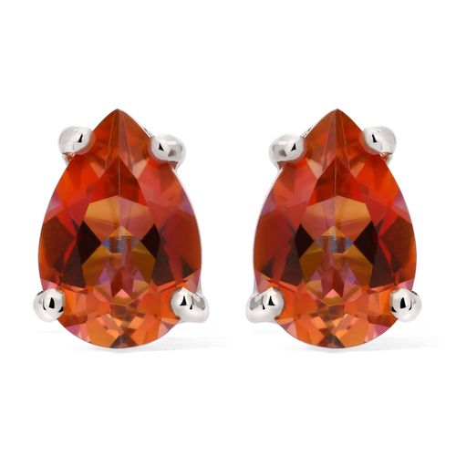 Par de Brinco em Prata 925 com Topázio Místico 160555