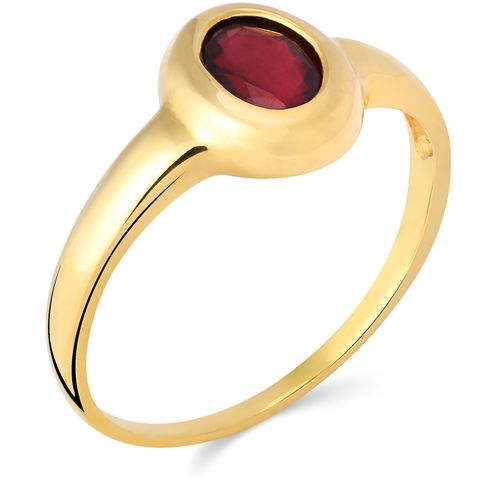 Anel em Ouro Amarelo 18k com Rubi 199254