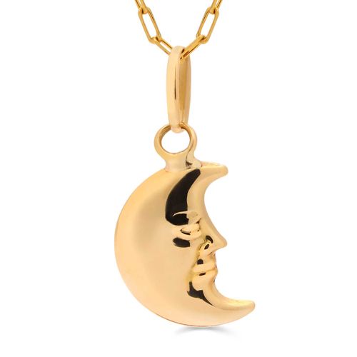 Pingente em Ouro Amarelo Lua 186241