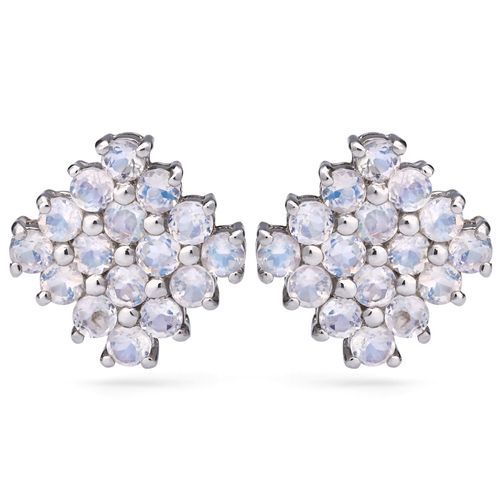 Par de Brinco em Prata 925 com Pedra Da Lua 156339