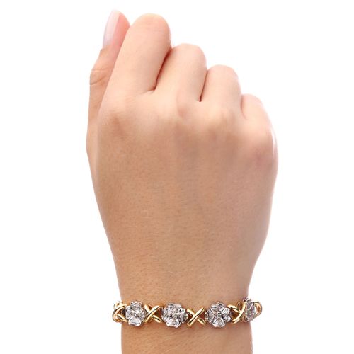 Pulseira em Ouro Amarelo 18k com Diamantes 145068