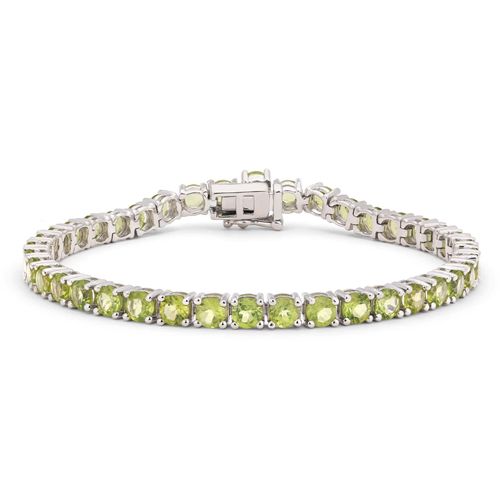 Pulseira em Prata 925 com Peridotos 150917