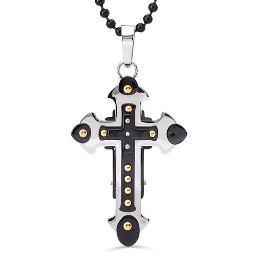 Pingente em Aço Inoxidavel Cruz 111503