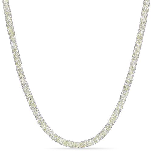 Colar em Prata 925 com Zircônias Verdes 138336