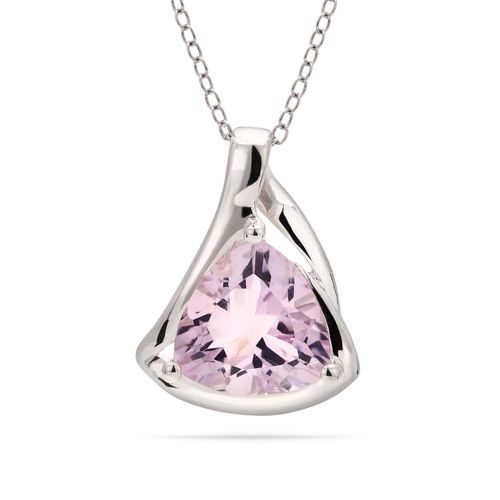 Pingente em Prata 925 com Ametista Rose de France 129615