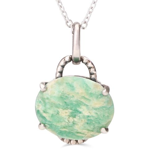 Pingente Em Prata 925 com Amazonita 154798