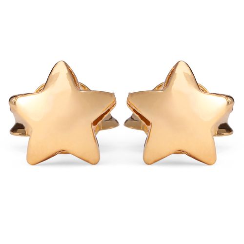 Par de Brinco Infantil em Ouro Amarelo 18k Modelo Estrelinha 199453