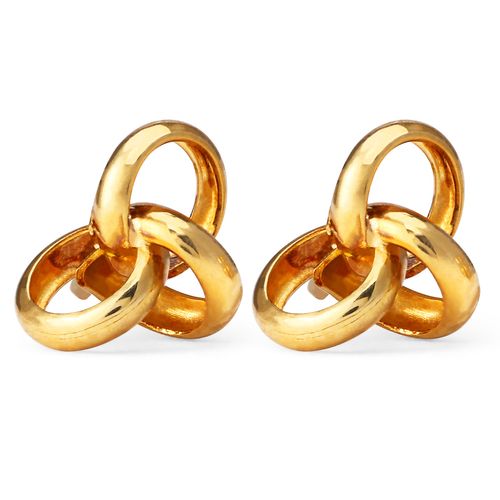 Par de Brinco Infantil em Ouro Amarelo 18 k Design Cartier 199431