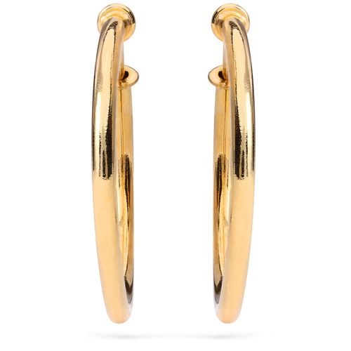 Par de Brinco Infantil em Ouro Amarelo 18 k Argolinha 1,5 cm 199438