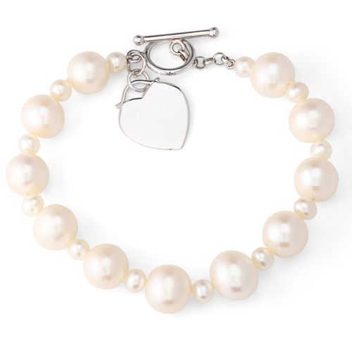 Pulseira em Prata 925 com Pérolas Brancas 10mm 114669