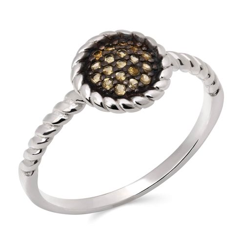 Anel em Prata 925 com Citrino 173646