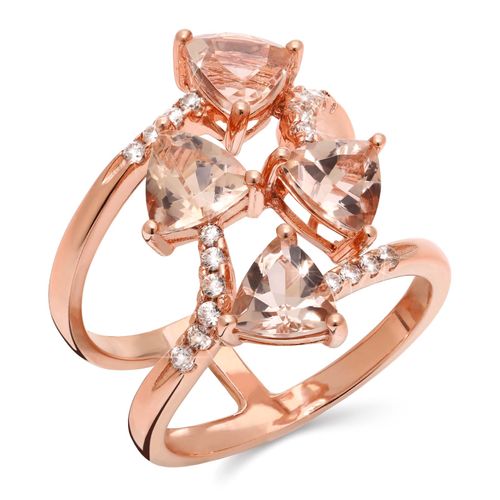 Anel em Prata 925 com  Morganitas 174869