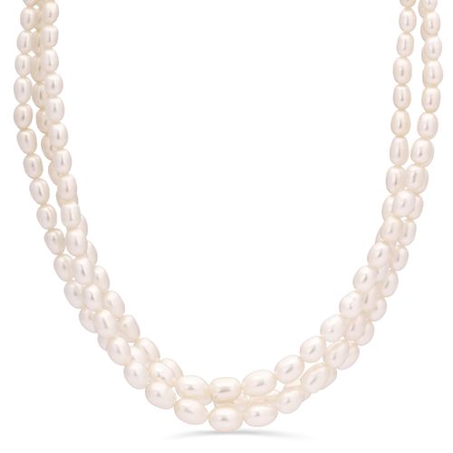 Colar Torcal em Prata 925 com Perolas 149556