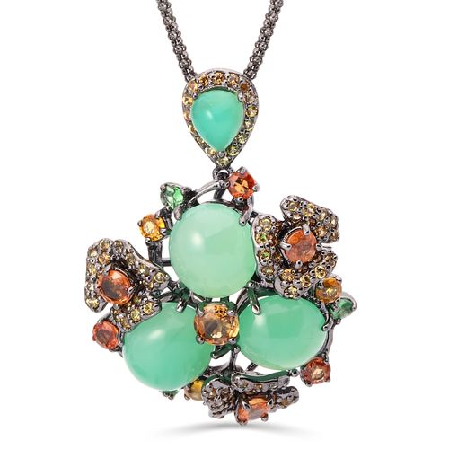 Pingente Linha Premium em Prata 925 com Crisopazios e Mix de Pedras 198076