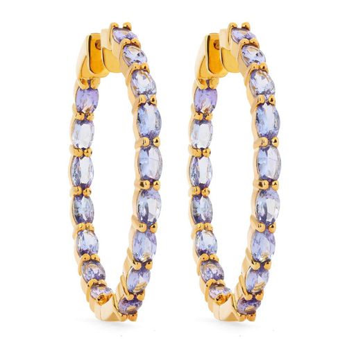 Argola em Prata 925 com Tanzanitas 141619