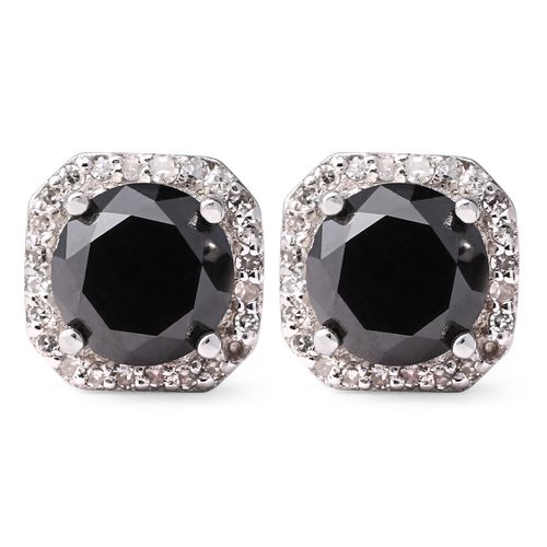 Par De Brinco Prata de Diamantes Negors 199690