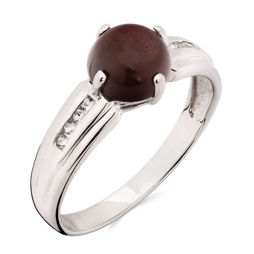 Anel em Prata 925 Com Scapolite Olho de Gato Cabuchon 158284