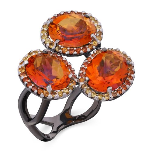 Anel em Prata Luxo Mix de Pedras 195335