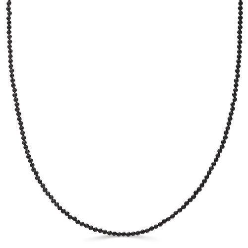 Colar em Prata 925 Briolet Black Spinel 196275