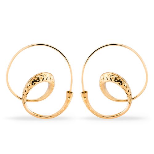 Argola Orbital em Ouro Amarelo 18k 124702