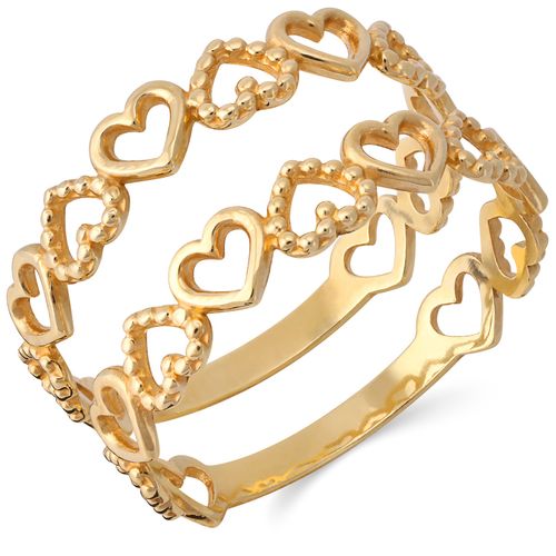 Anel em Ouro Amarelo  de Corações 187237