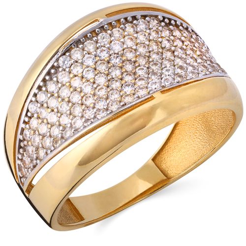 Anel em Ouro Amarelo com Zircônias 189976