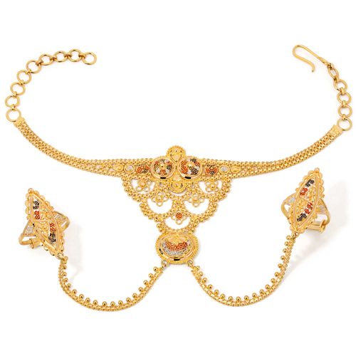 146702-Pulseira Linha Alshahba em Ouro Amarelo 21k 146702