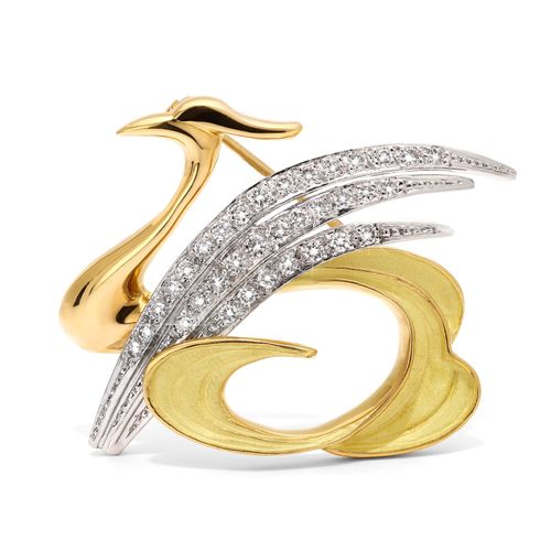 126449-Broche Linha Giovanni em Ouro 18k com Diamantes 126449