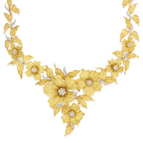 134240-Colar Linha Giovanni em Ouro Amarelo 18k com Diamantes 134240