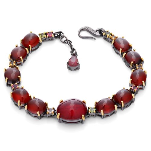 194839-Pulseira Linha Premium em Prata 925 com Rubis 194839