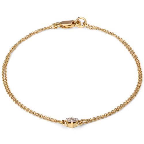 190444-Pulseira em Ouro Amarelo 18k com Diamantes 190444