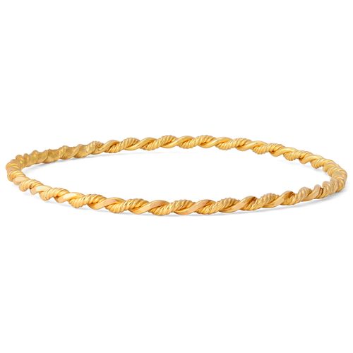 110080-Bracelete em Ouro Amarelo 18k Torcido 110080