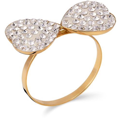154069-Anel em Ouro Amarelo 18k Cristal Swarovski 154069