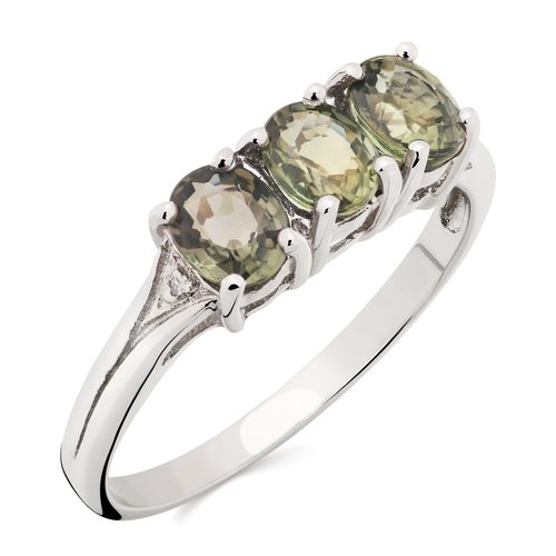 158166-Anel em Prata 925 com Safiras Change Colour e Diamantes 158166