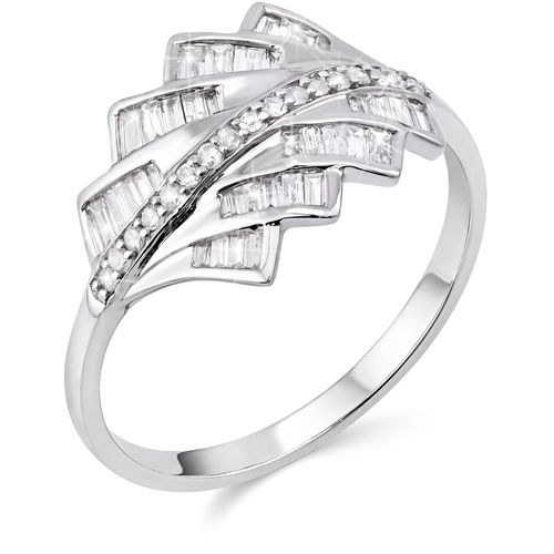 124352-Anel em Ouro Branco de Diamantes 124352