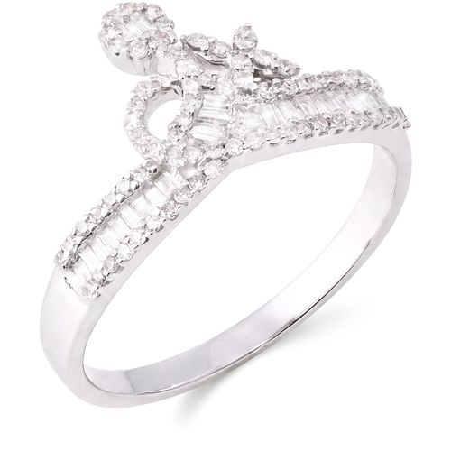 133802 - Anel em Ouro Branco 18k com Diamantes Aprox. 50 pts 133802