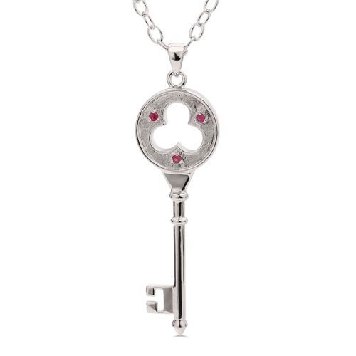 103488-Pingente em Prata 925 com Rubi e Tsavorita 103488